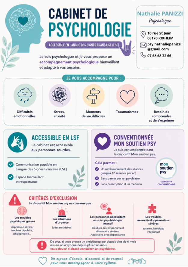Cabinet Psychologie accessible LSF